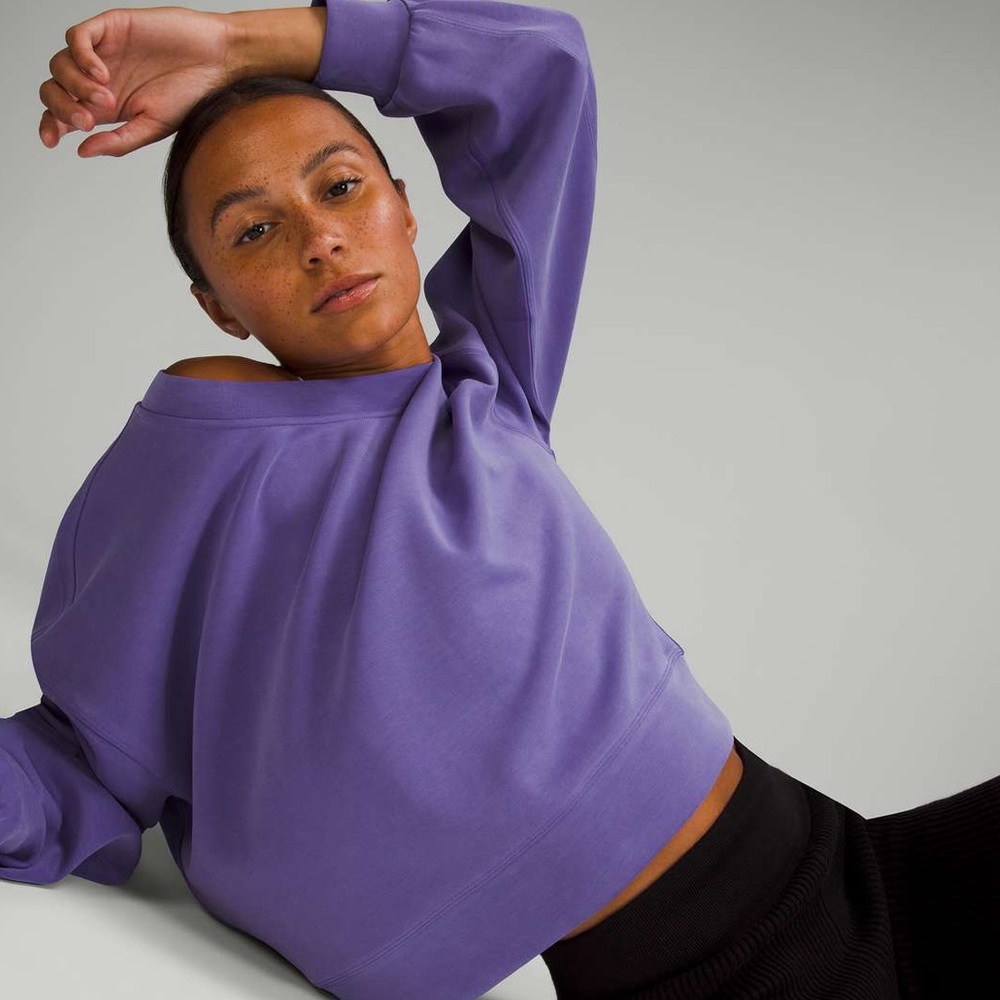 Lululemon Softstreme Perfectly Oversized Cropped Crew